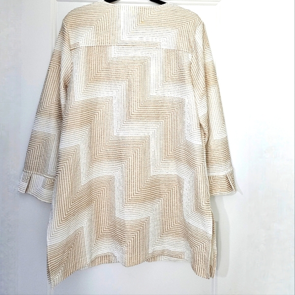 Chico's Travelers Crinkle Crushed Long Cardigan Jacket Modern Design - Picture 5 of 8